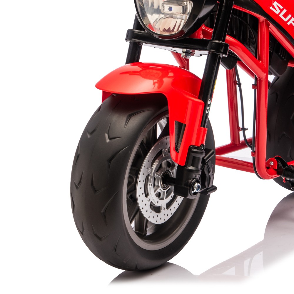 24V300W Kids Ride On XL Electric Toy Muscle Motorcycle,High-Speed Hub Motor