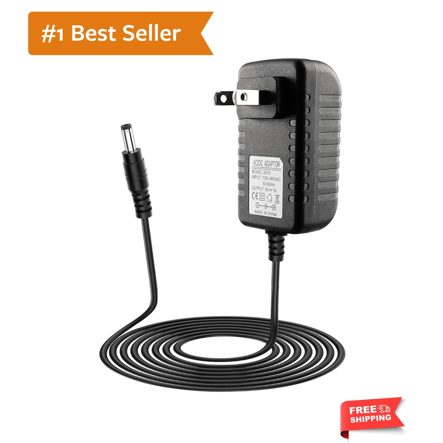 6V Battery Charger for Ride On Car Toys, 6 Volt Universal Ride On Car Charger…