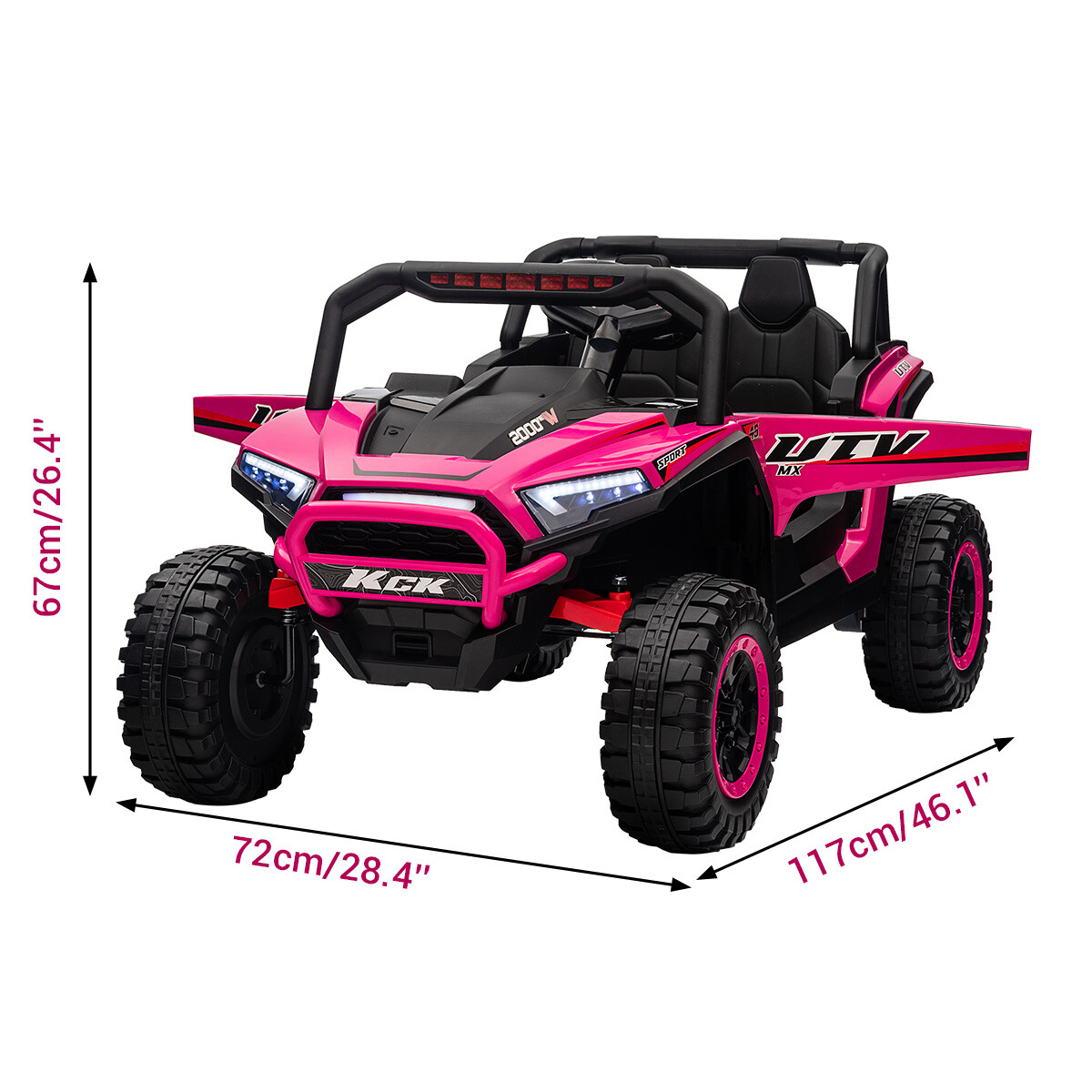 12V Kids Ride On Car 2 Seater Electric Vehicle Toy Truck w/Remote Control US