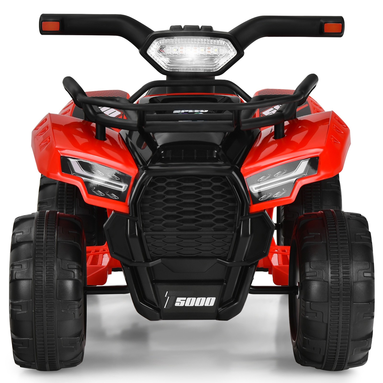 6V 4 Wheels ATV Quad Ride On Car Kids Ride-On Toy w/ Music Horn LED Light Red