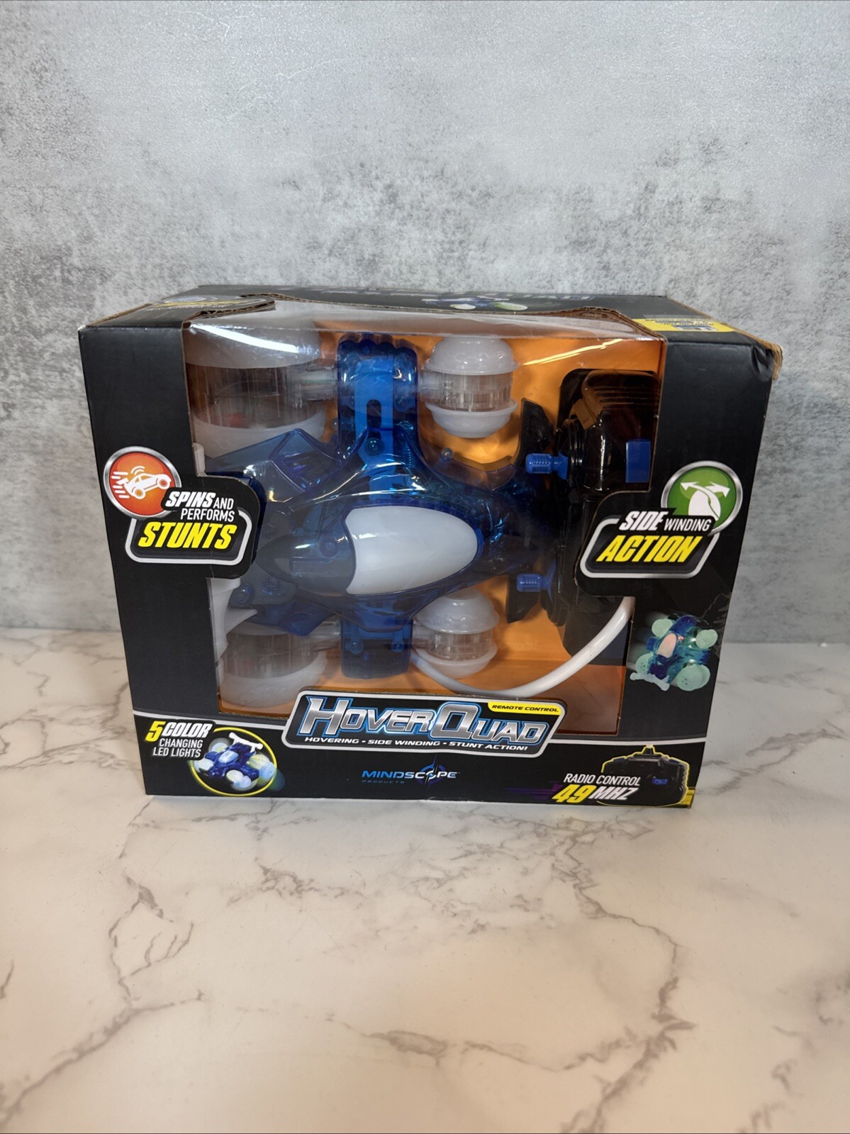 HoverQuad Remote Control BLUE Car w/ Lights & Auto Stunts Brand New In Box