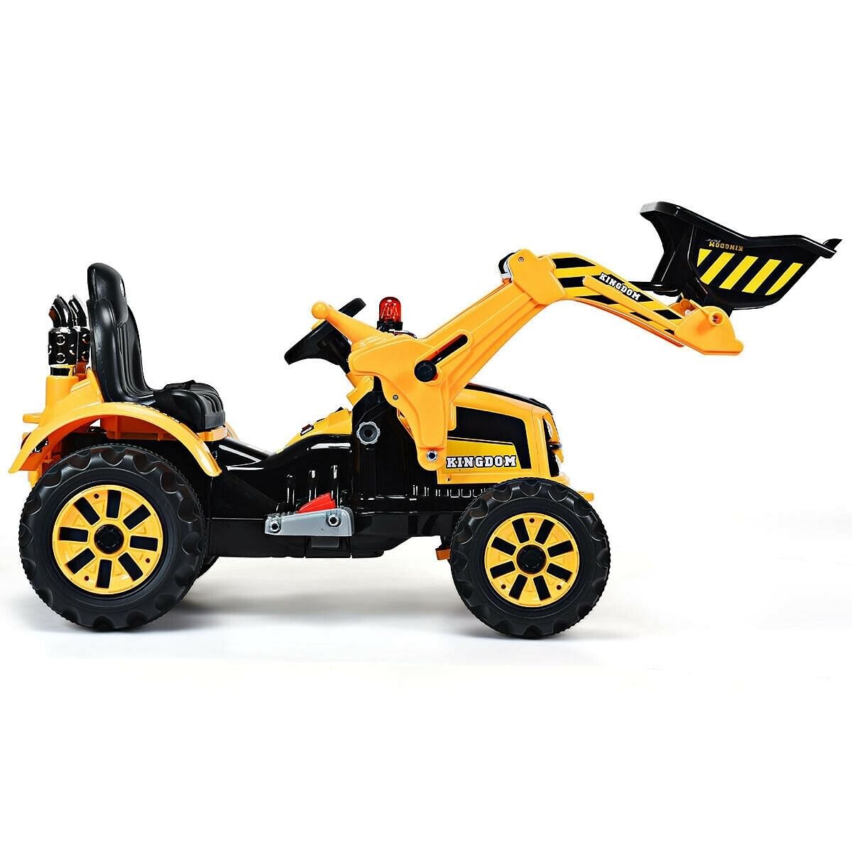 12 V Battery Powered Kids Ride on Dumper Truck-Yellow. – Color: Yellow