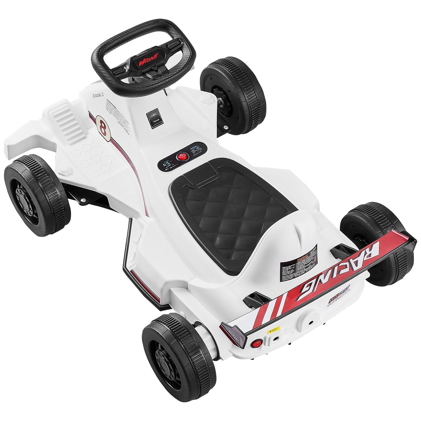 Electric Go Kart, 6V 4.5Ah Battery, Pedal Go Kart Portable Outdoor Race Toy for