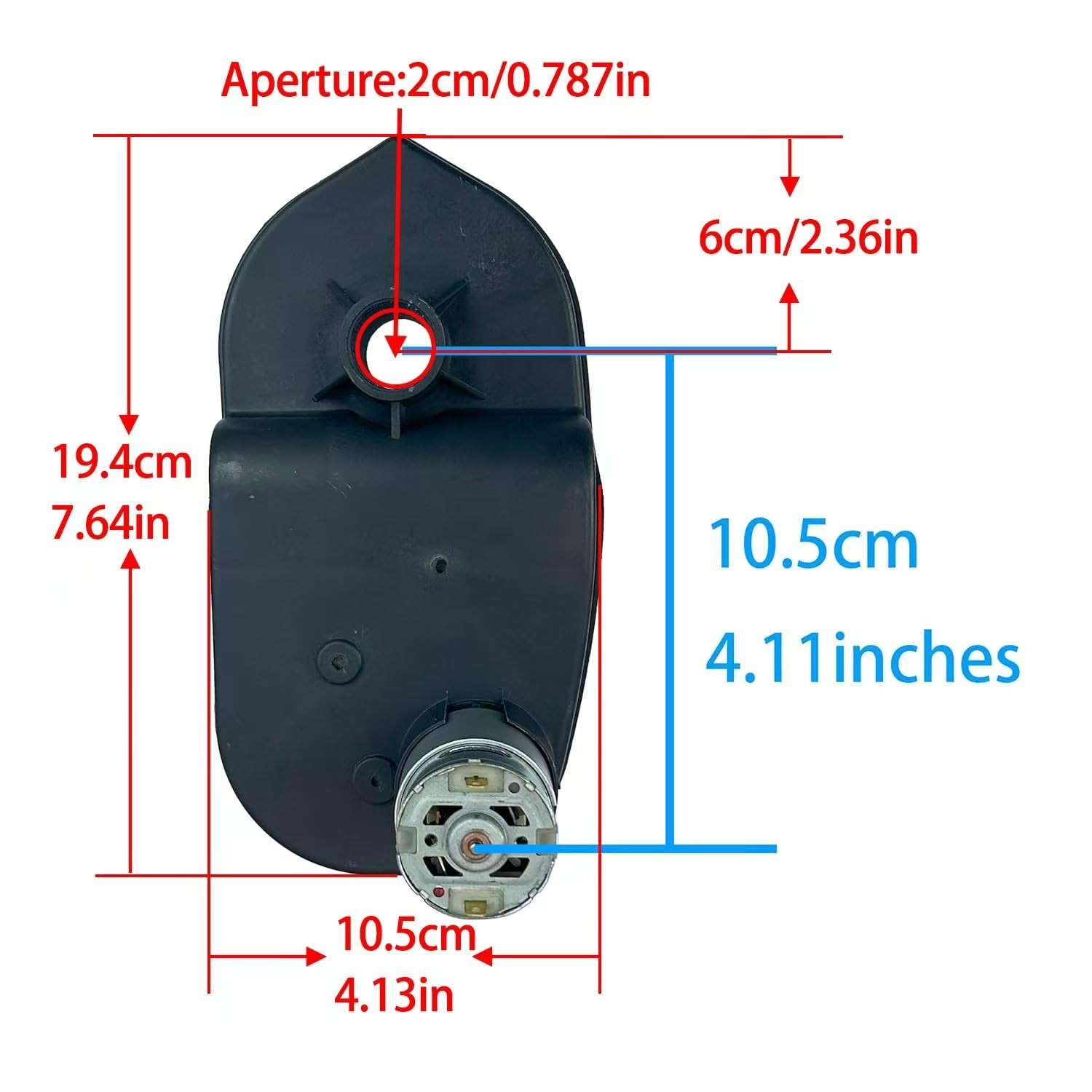 High-Speed 24 Volt RS555 Motor Gearbox – 35000 RPM for Kid’s Ride-On Toy Upgrade