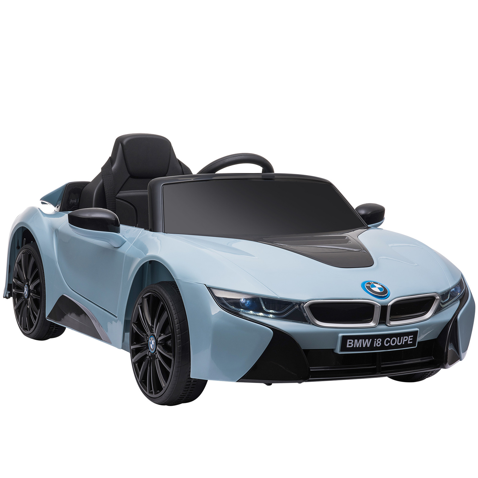 Licensed BMW I8 Coupe Electric Kids Ride-On Car 6V Battery Powered Toy Blue