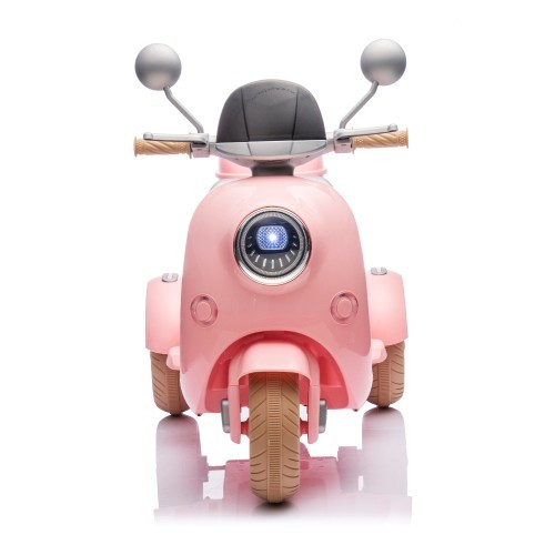 12V Kids Ride On Three-Wheel Two-seater Electric Motorcycle w/Bluetooth For Kids