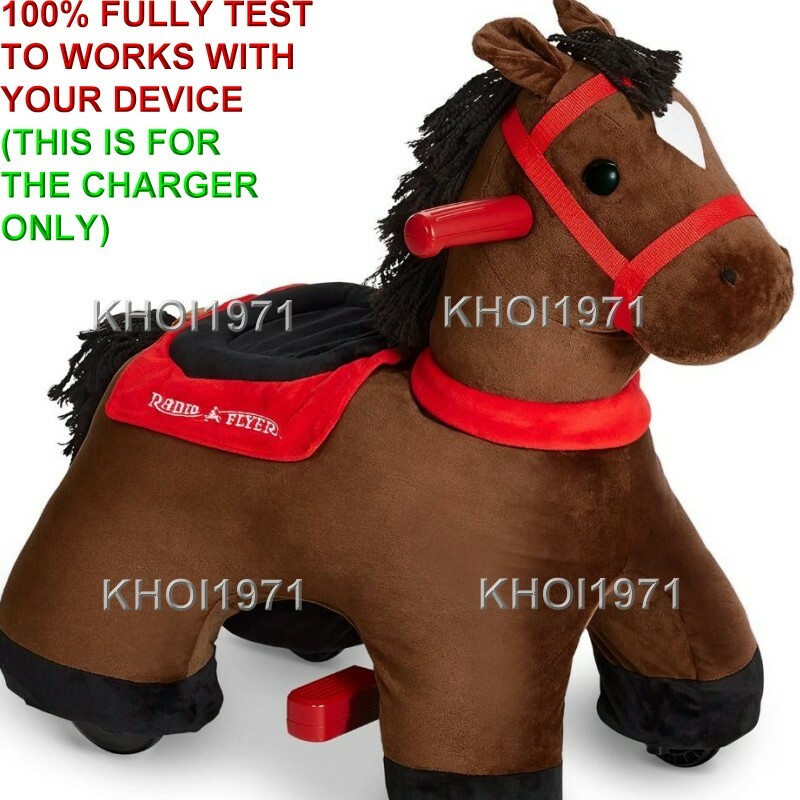 8-FT WALL charger AC adapter FOR 985 Radio Flyer Lightning Horse plush ride on