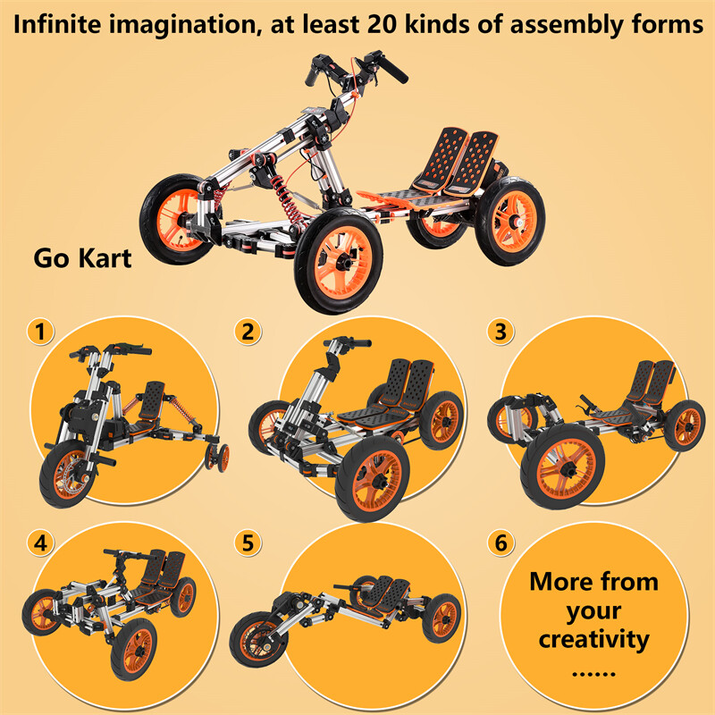 Electric Innovation Kart 20+ Assembly Methods Parent-Child interaction w/ S-kit