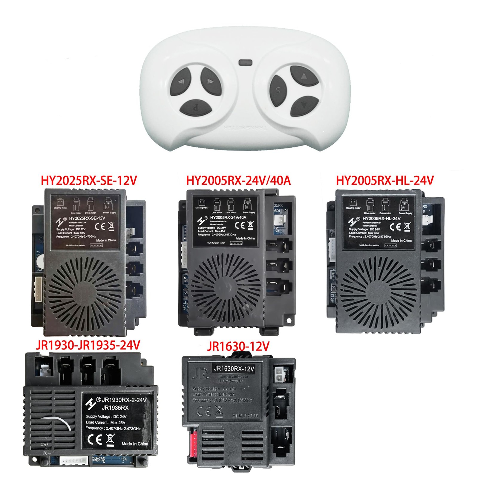 JR1602FCC 2.4Ghz Bluetooth Remote Control for Power Wheels,Remote Transmitter…