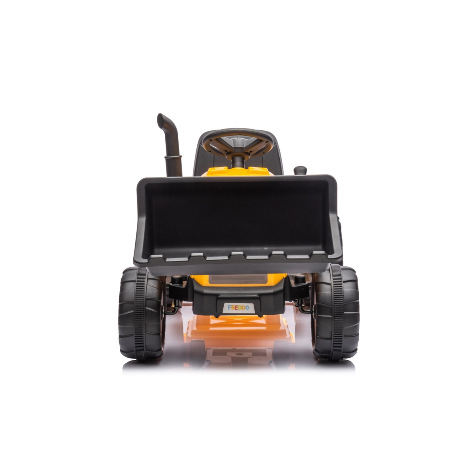 12V Freddo Kids Excavator Ride On Tractor Construction Car W/ Front Shovel Yello