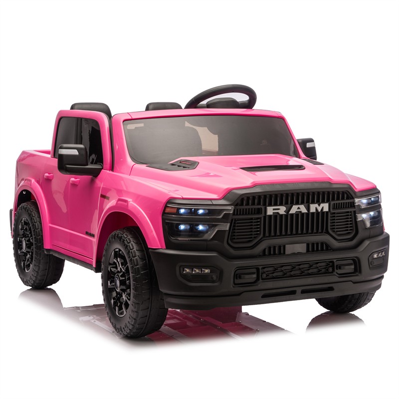 24V 160W Dodge RAM 2-Seater Kid Ride On Truck w/ Remote Control 2WD Car for 3-6