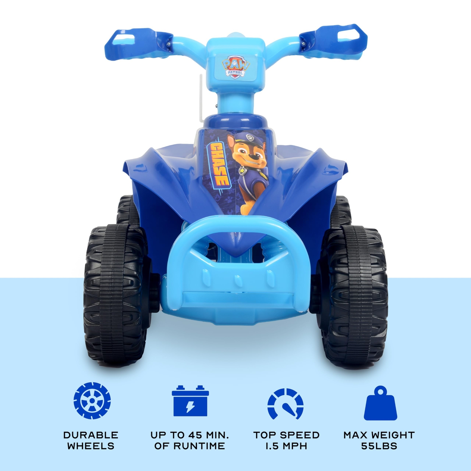 Paw Patrol Chase 6V Quad for Kids – Powerful and Safe Ride-On Toy with Rechar…