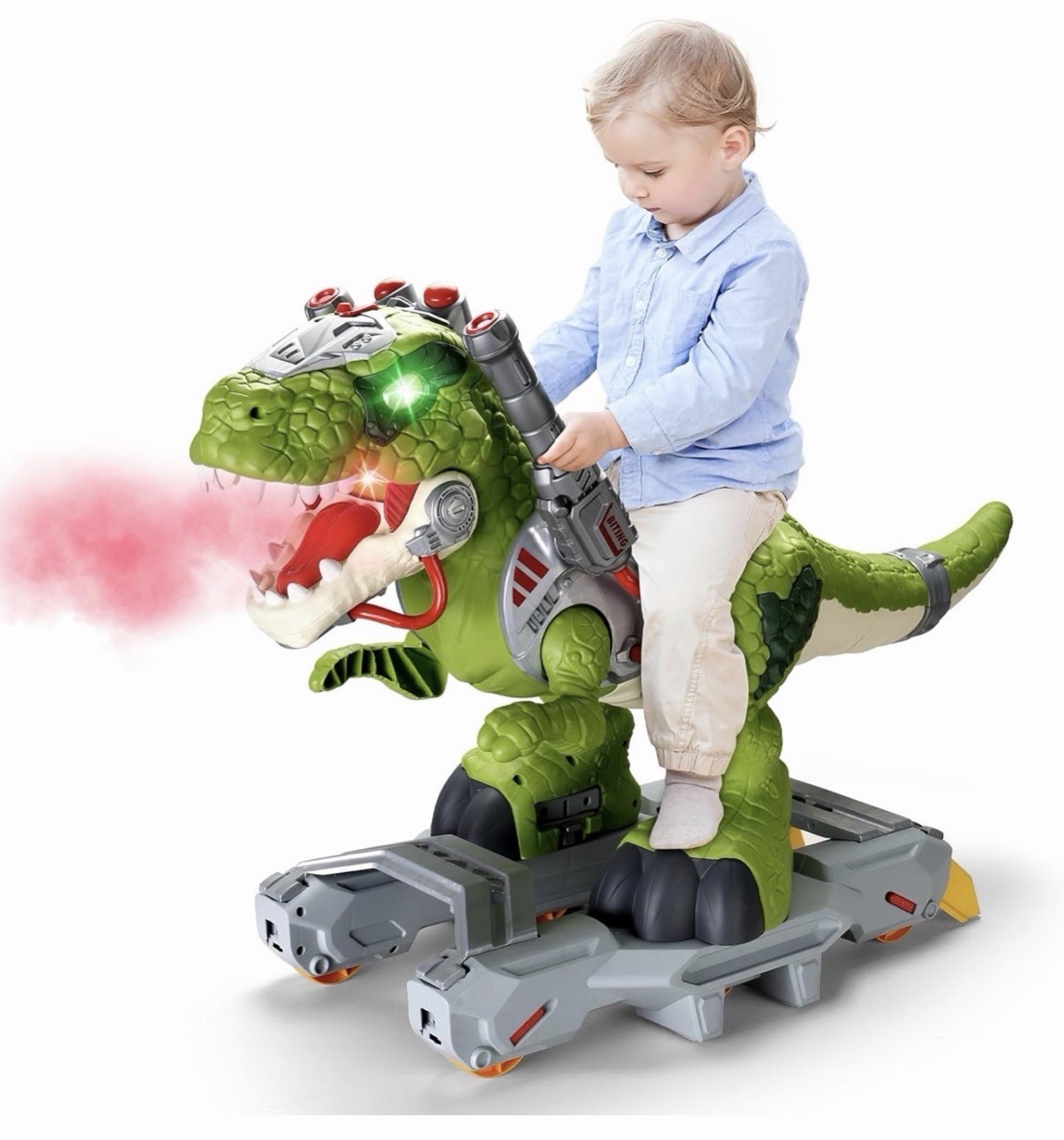 Dinosaur Ride On Toy Cars for Kids, Toddler Electric Ride On Toys with Music