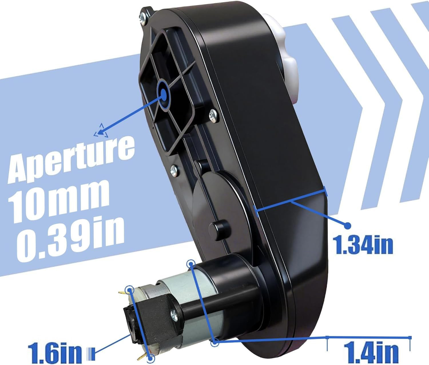 2Pack RS390 6V 18000RPM Miniature DC Motor Gearbox for Power Wheels Motor Upgrad