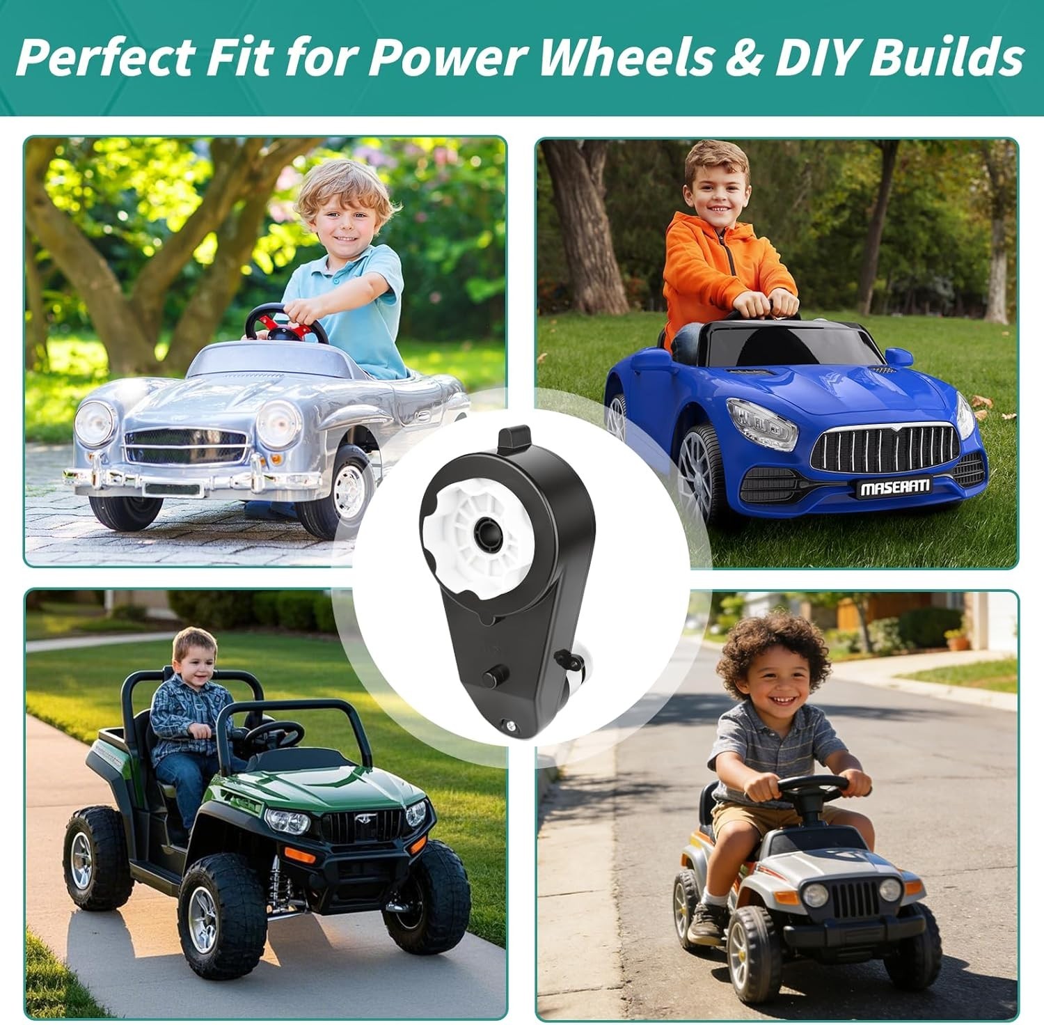High Torque 24V Motor Upgrade Kit for Kids’ Cars – 40000 RPM RS555 Performance
