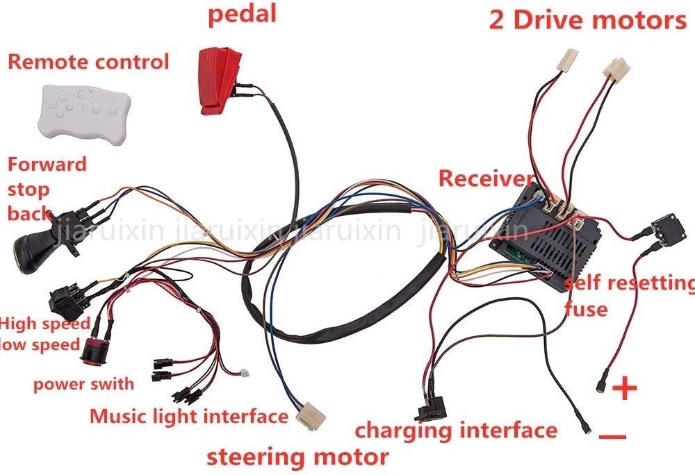 DIY Remote Control Car Kit 12V Complete Set