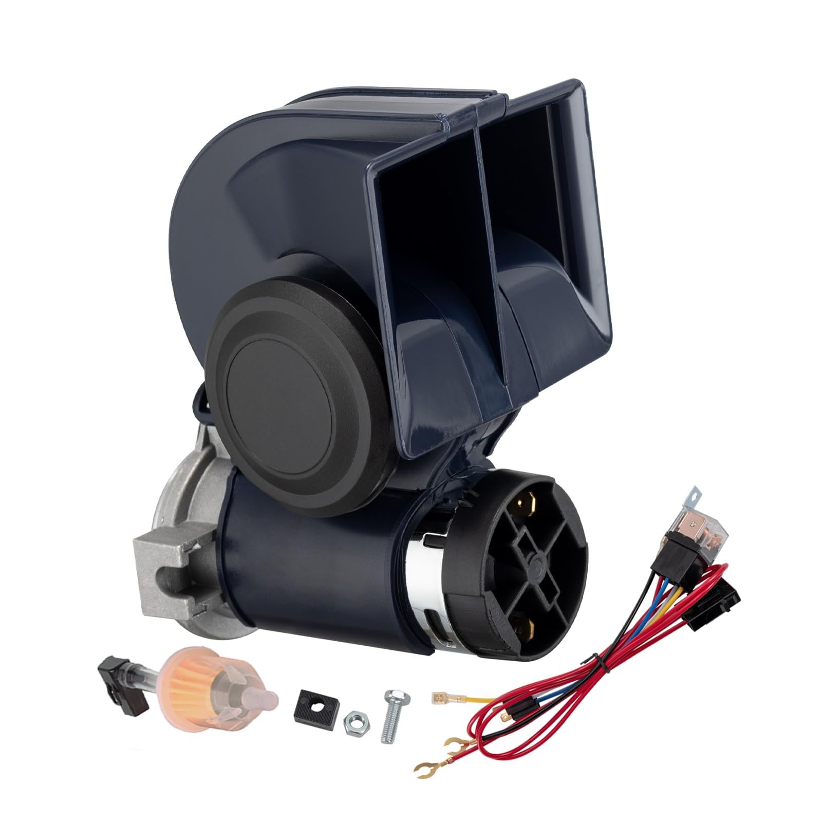 Blue Air Horn 12V 150DB Loud Train Horn Kit For Car Truck Motorcycle With Wire