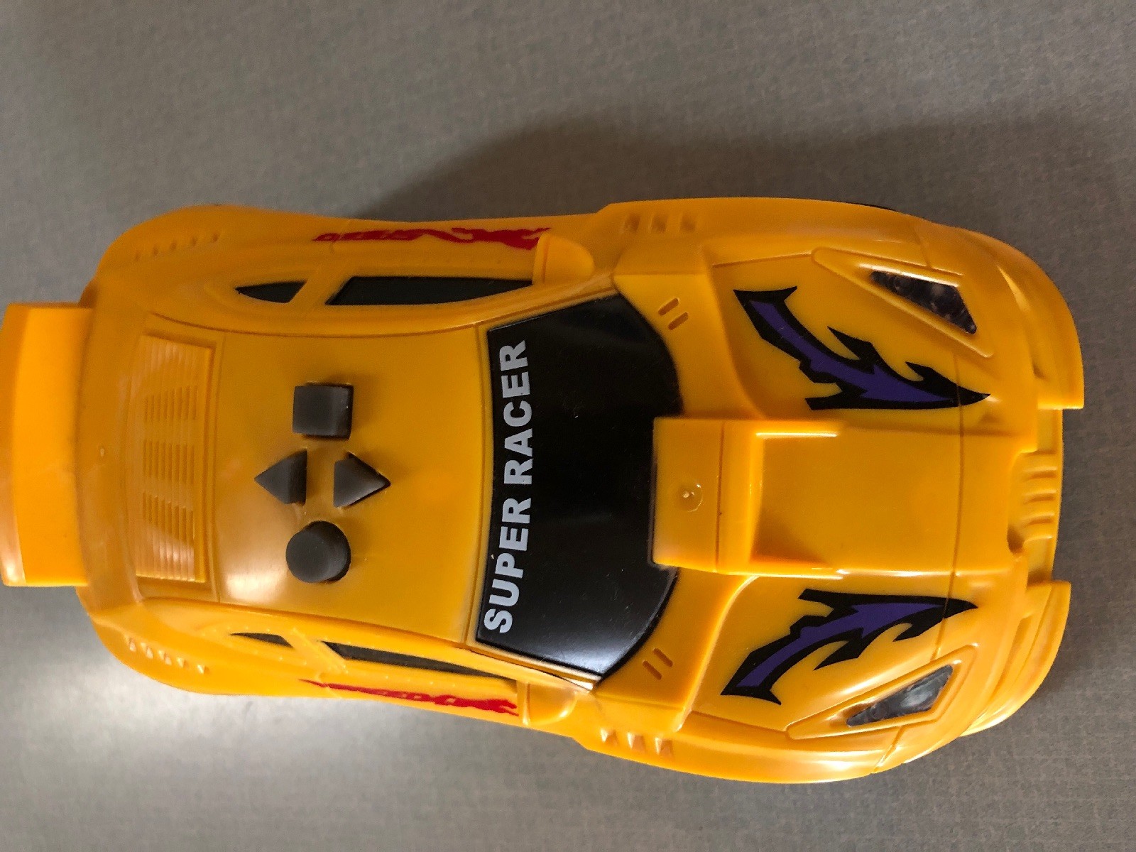 Super Racer Yellow Battery Powered Kids Toy 7”x3”x3” Fun Fun Fun!