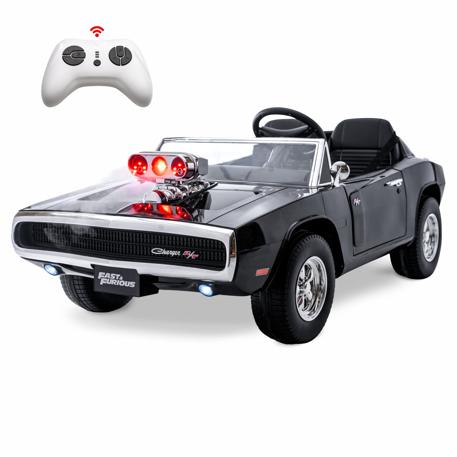 Fast & Furious Dodge Charger 12V Kids Ride on Car Battery Powered Remote Control