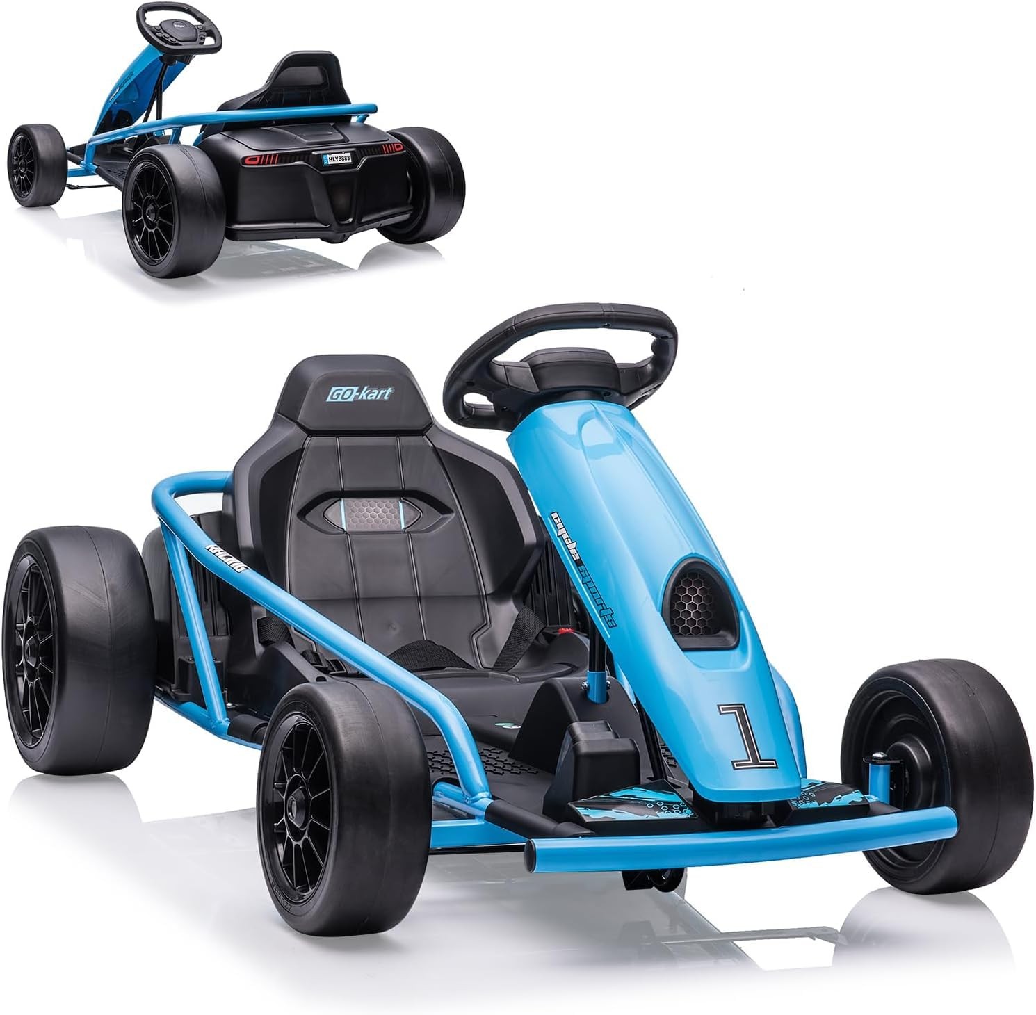 🔥🔥24V Go Kart 300W*2 Extra Powerful Motors 9Ah Large Battery for Kids 8-12 Yea