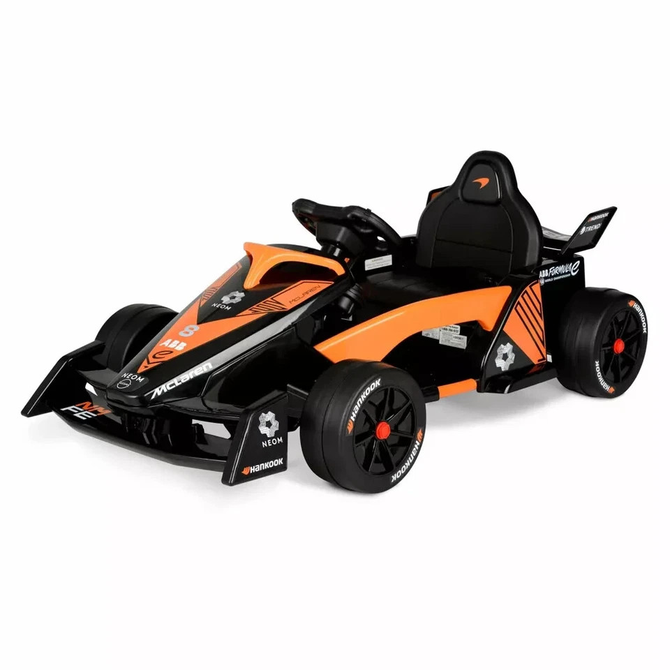 HYPER MCLAREN FORMULA F1 RACE CAR 12V BATTERY-POWERED VEHICLE , ORANGE/BLACK