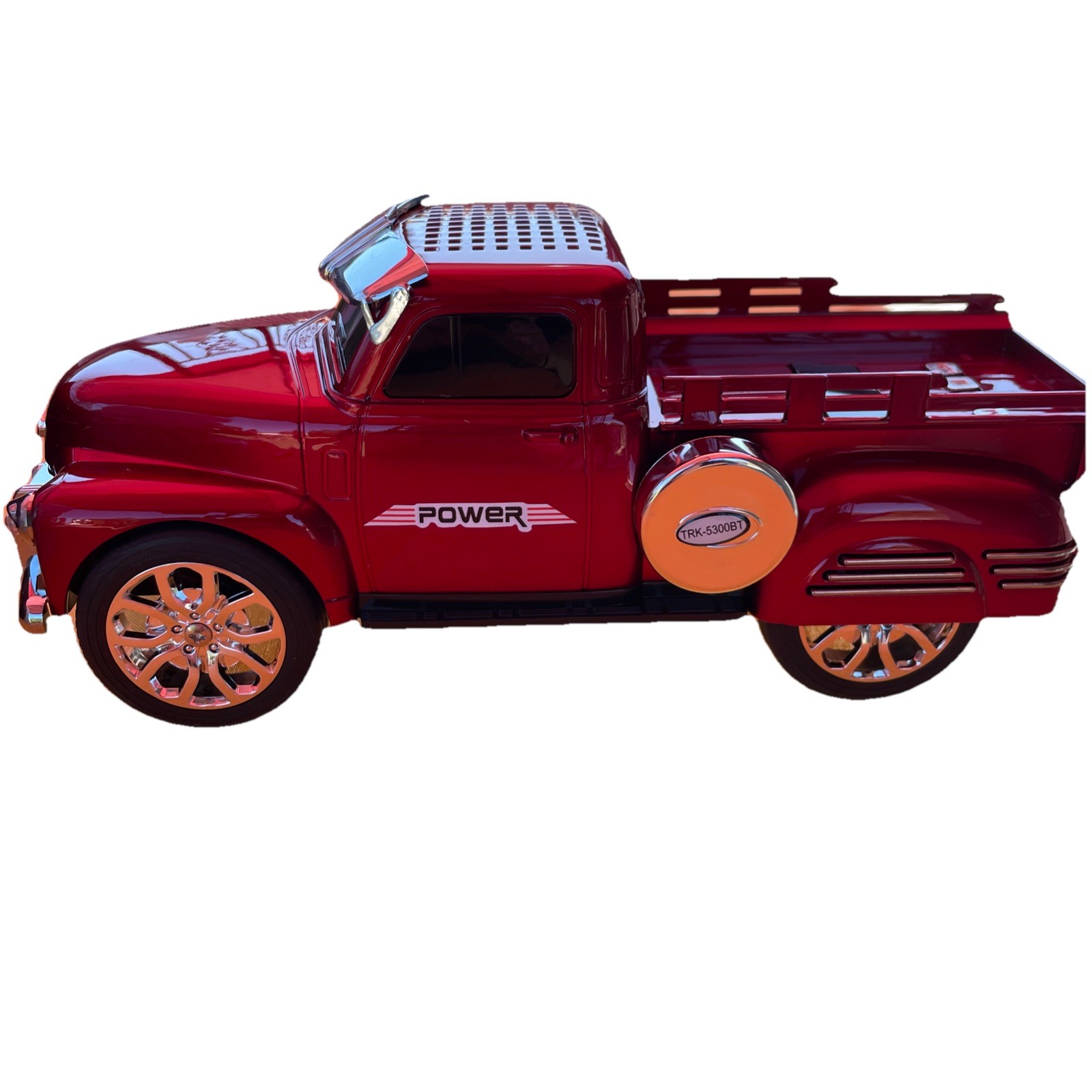 New -FM Radio -Bluetooth Speaker-Red Truck – RED TRK-5300BT Rechargeable Battery