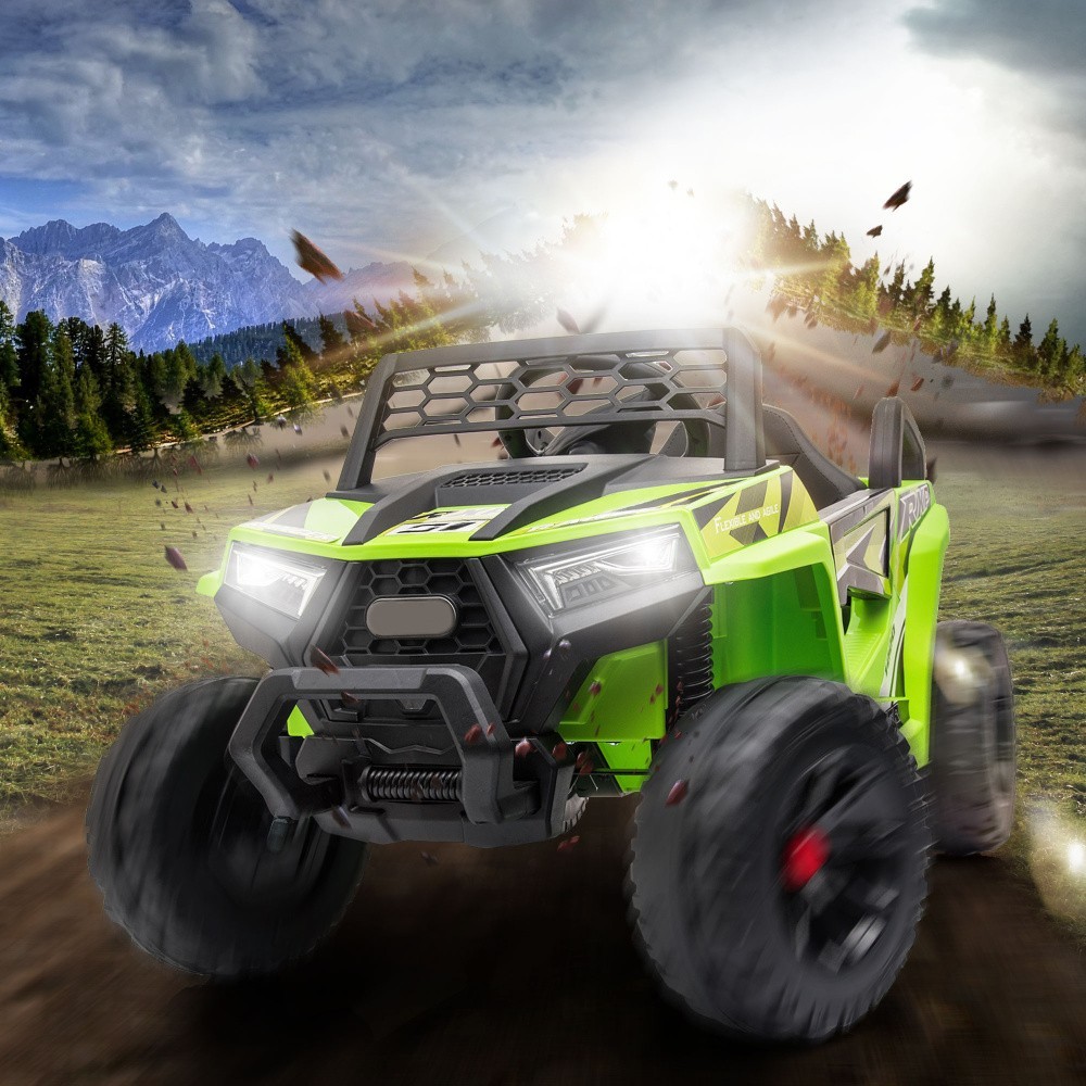 12V kids Ride On Mini UTV Electric Car Front LED Lights & Horn For Children