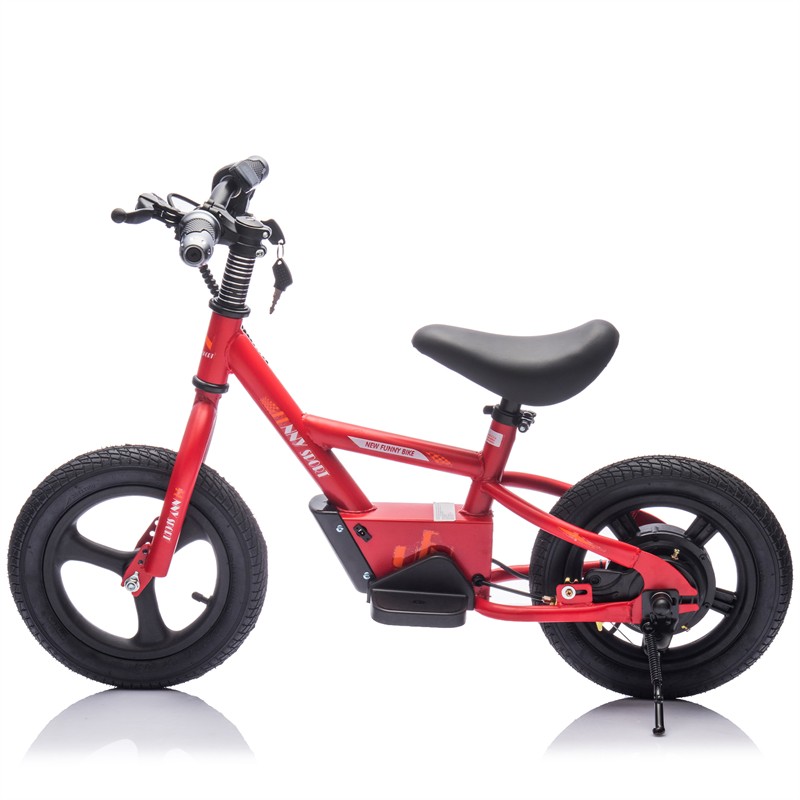 24V Kids Ride On Electric Bike 150W 9.32MPH Inflatable Wheels Bicycle for Kid 3+