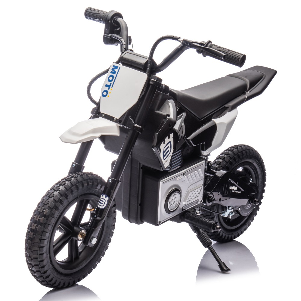 24V Kids Electric Motorcycle Toy, 200W Motor, LED Lights, Bluetooth MP3, 9.3MPH