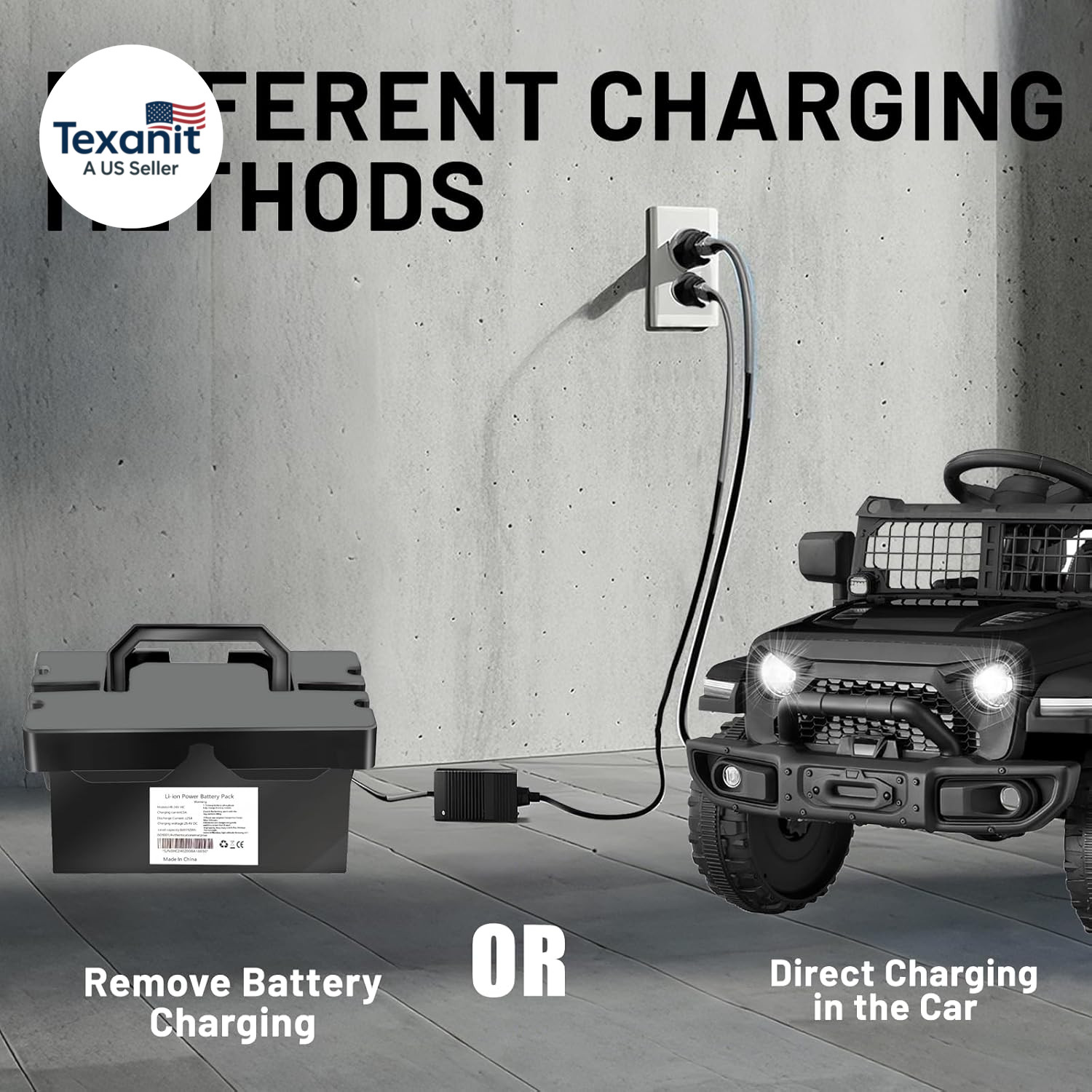 24V8Ah Lithium Battery for Ride-On Toys & Cars, Compatible with Dynacraft Realtr