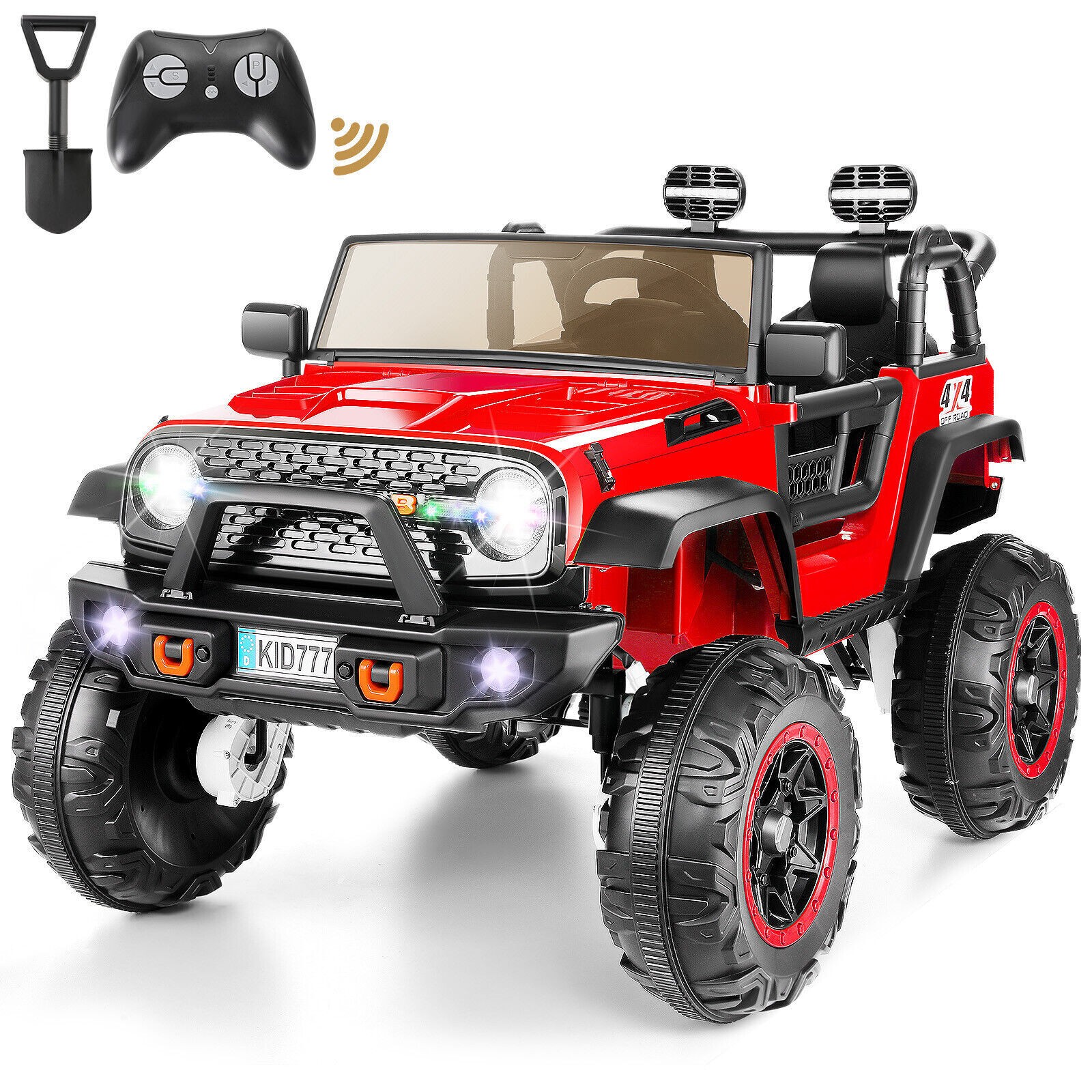 24V Kids Ride on Car,Electric Truck 400W Motor 3 Speeds 4×4 Powerful Engine Gift