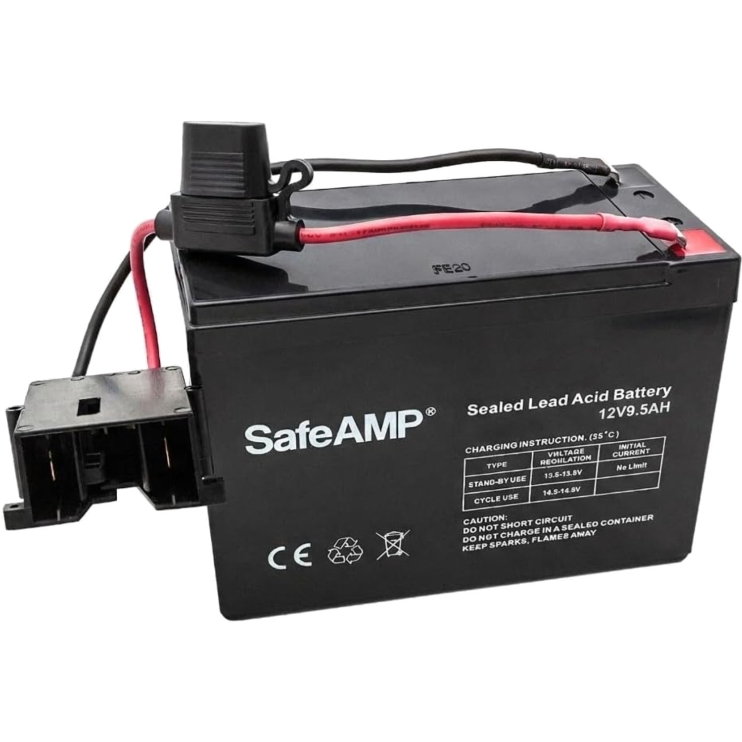 Replacement 12V Lead Acid Battery for Power Wheels 9.5Ah Rechargeable Toy Veh…