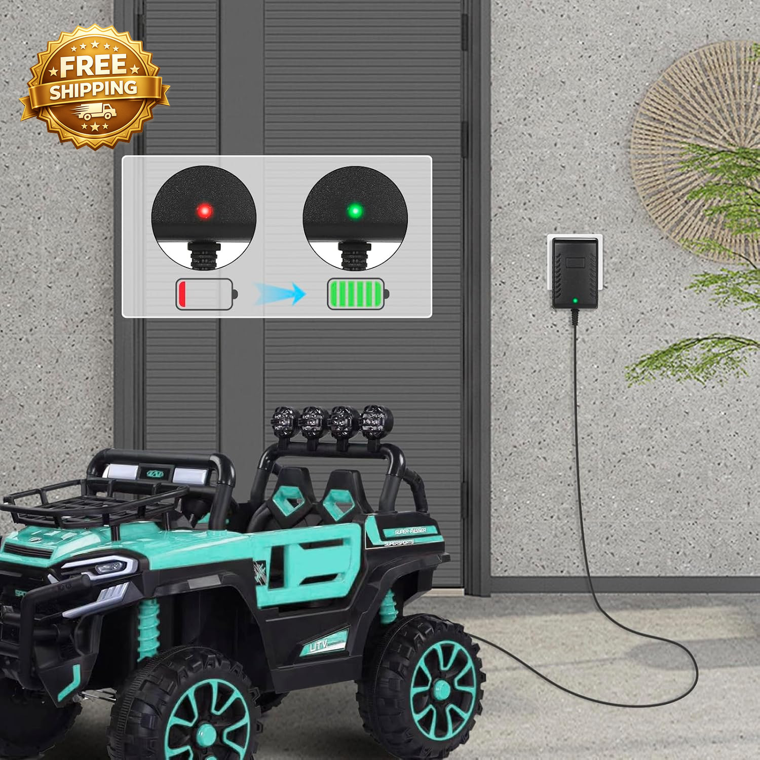 12V Kids Charger for Ride on Car 12V Various Electric Ride-On Toys Car Battery