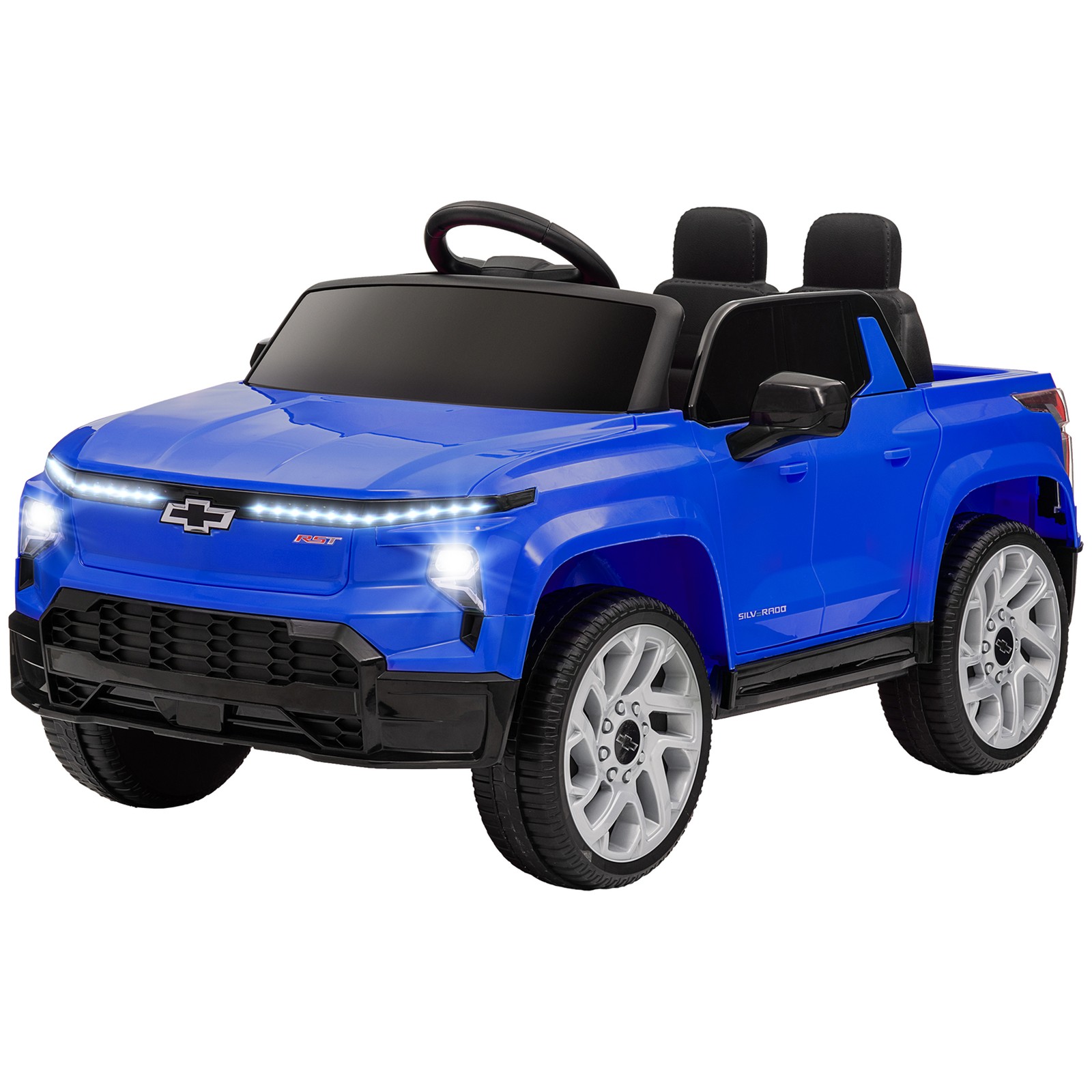 12V CHEVROLET SILVERADO EV RST Licensed Kids Electric Car, Blue