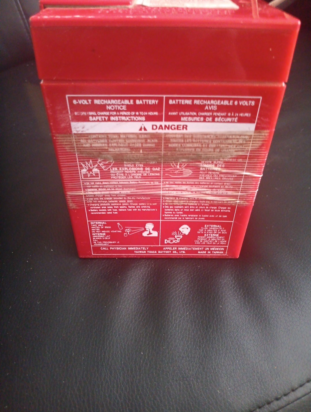 Lot Of 2 Power Wheels Battery 6 Volt Red Fisher Price (USED PREOWNED)