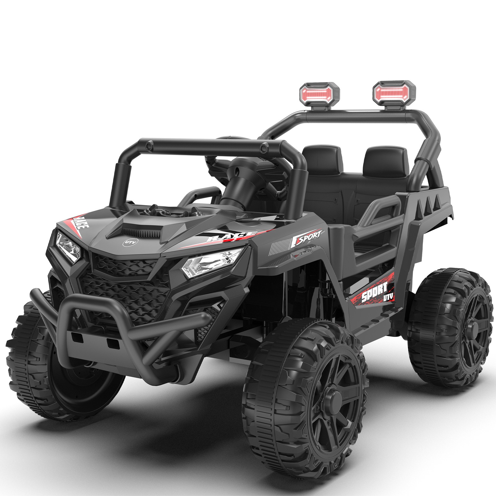 12V Kids UTV, 2.4G Remote, 4-Wheel Suspension, Anti-Slip Wheels, Ages 3-5