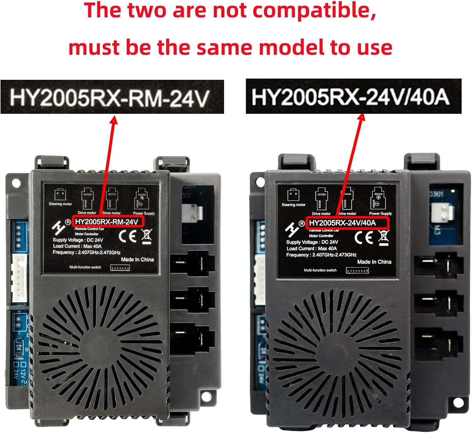 hy2005rx-2-24v,HY2005RX-24v/40a mainboard Receiver Kids Powered Ride on car, Con