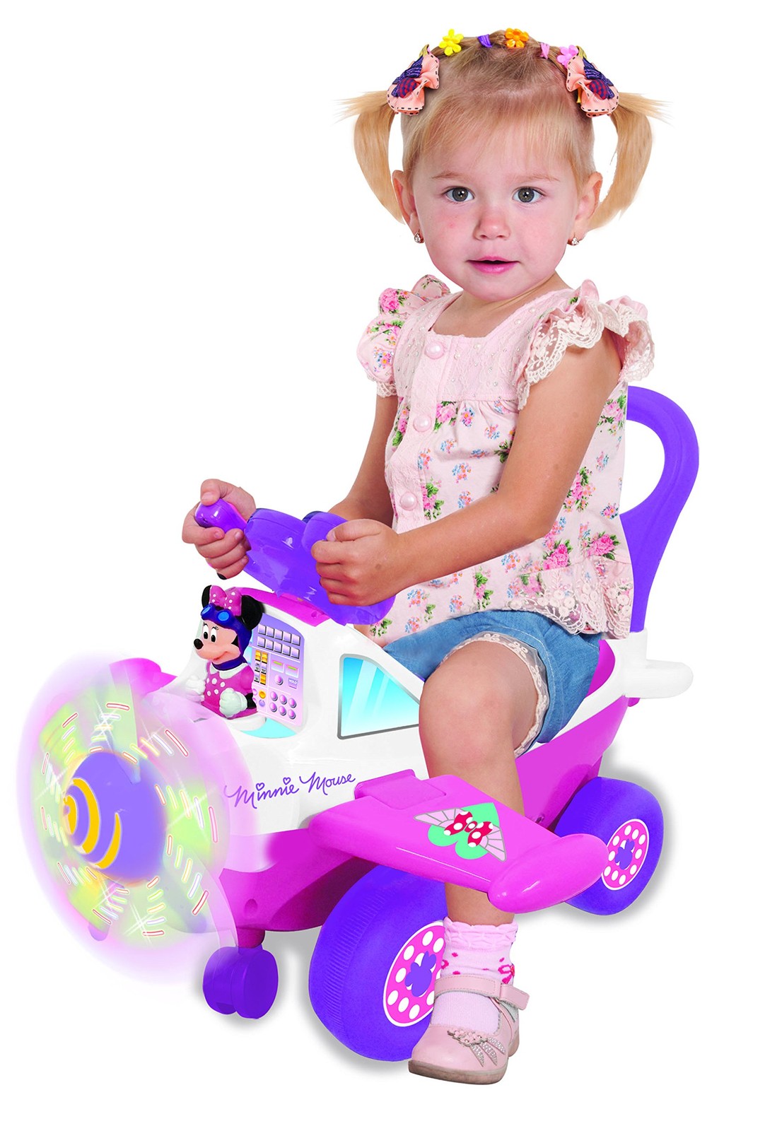 Minnie Mouse Ride On Toy Plane With Lights Sounds And Steering Fun