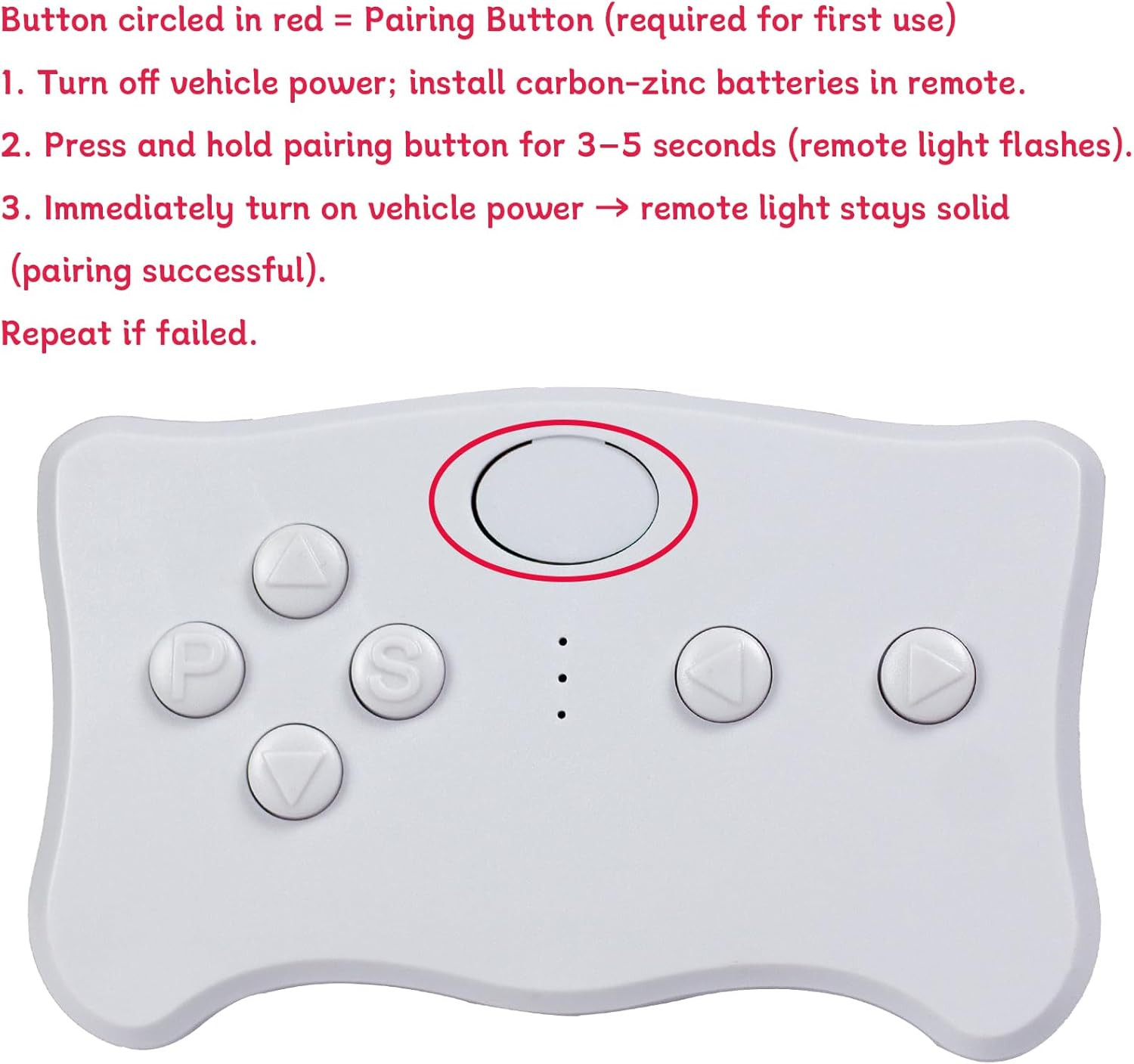 Weelye TX1 Remote Control Compatible with RX23 12V Receivers 2.4Ghz Bluetooth Re