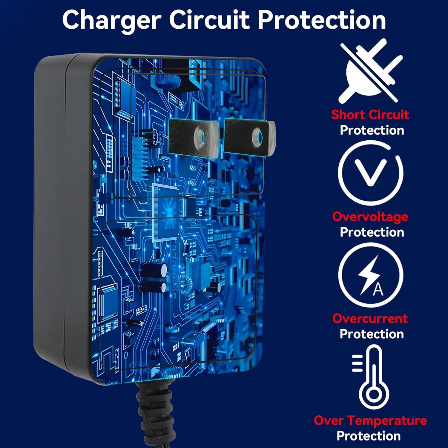 12 Volt Battery Charger for Ride on Toys, 12V Kids Ride on Car Charger for Best
