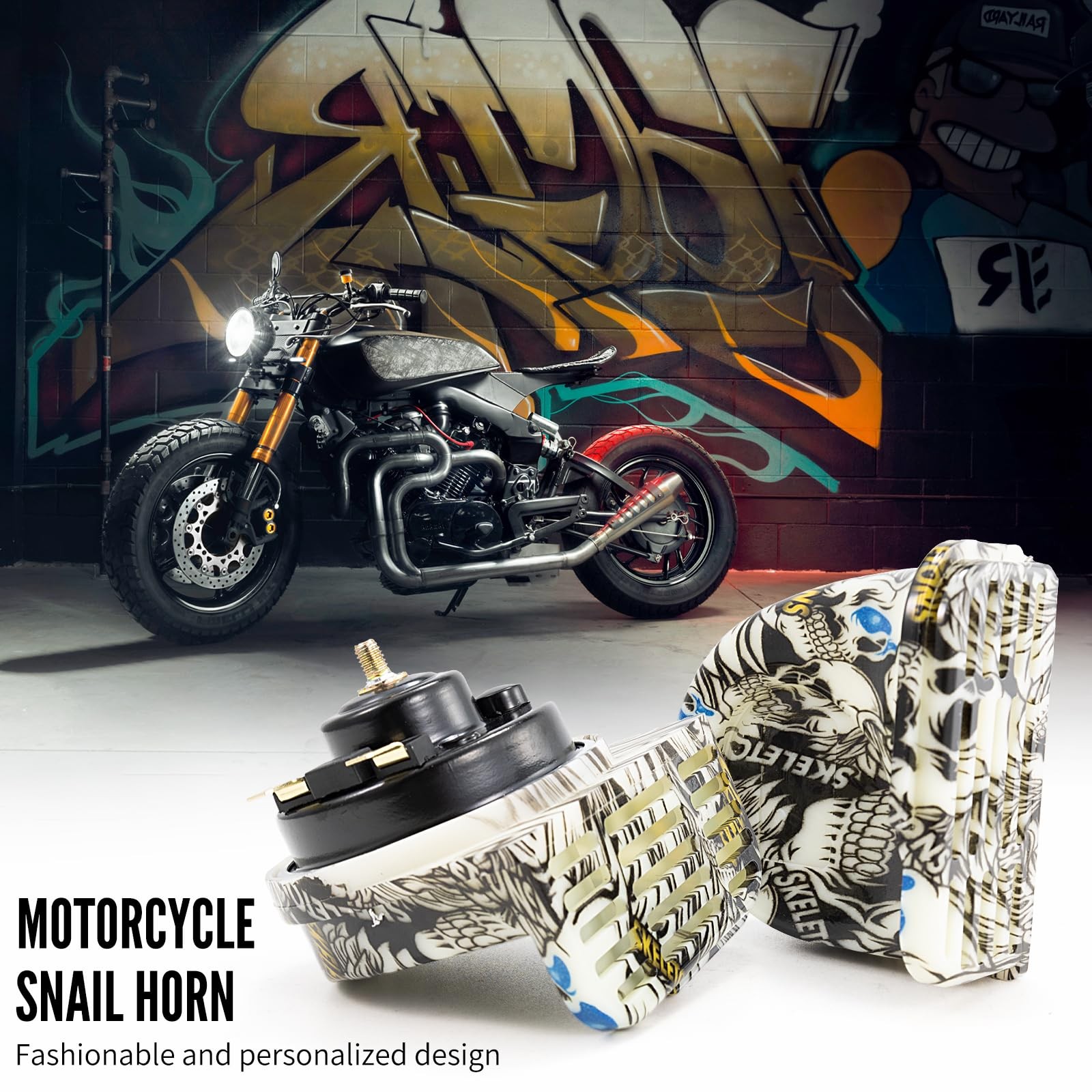 Train Horns for Trucks Snail Horn for Motorcycle 12V Train Sound Car Horn Kit…