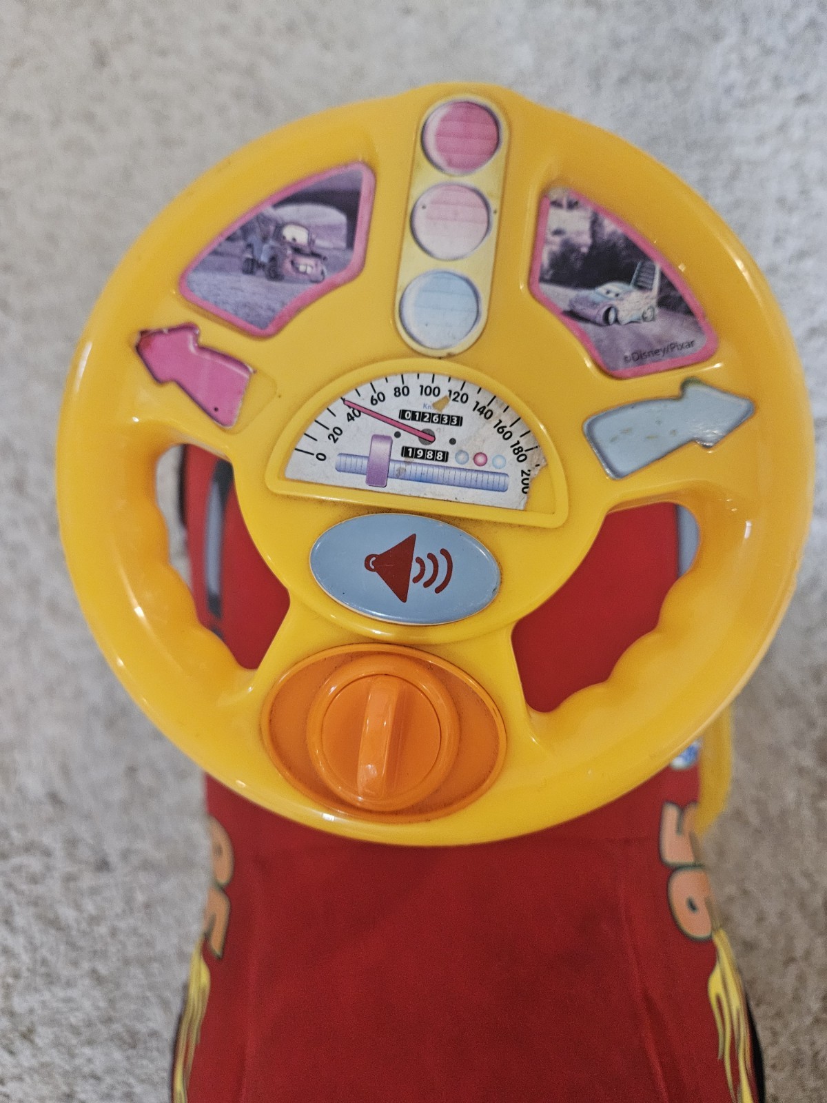 Disney Cars 2 Lightning McQueen Kiddieland Toys Infant Toddler Rocker ride on