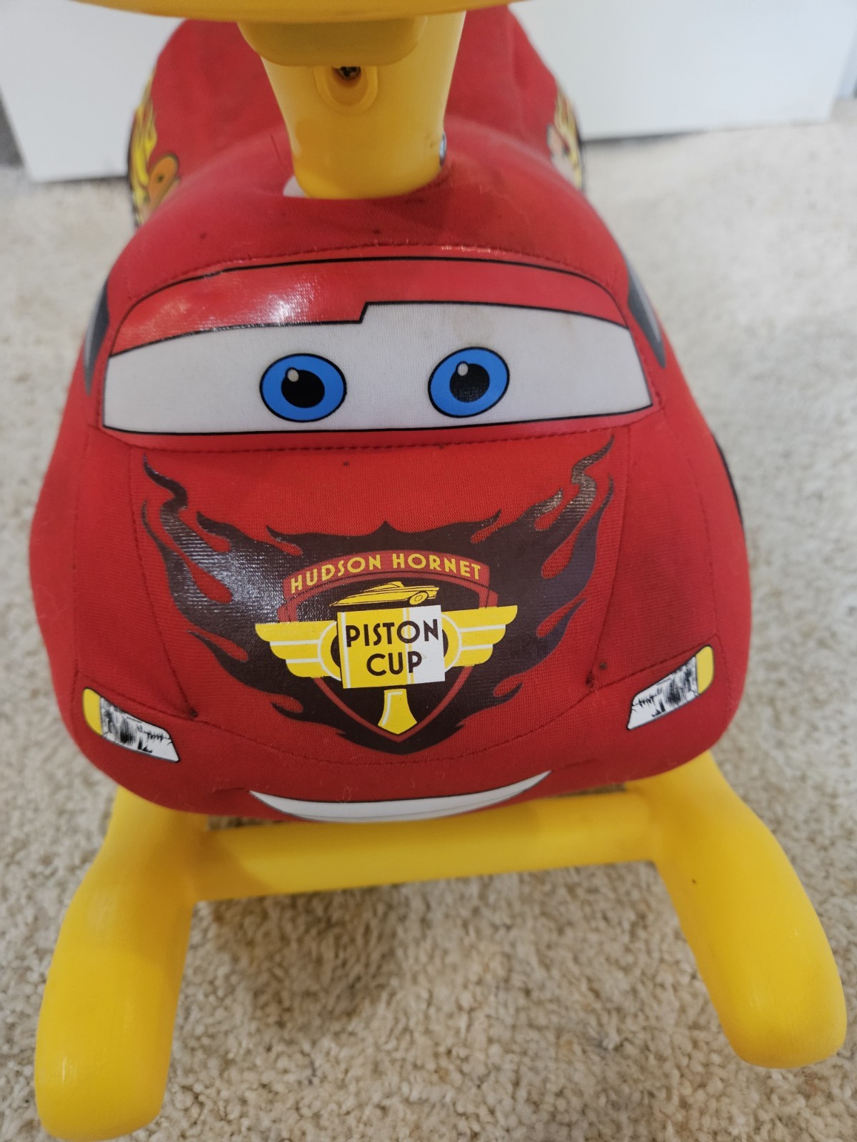 Disney Cars 2 Lightning McQueen Kiddieland Toys Infant Toddler Rocker ride on