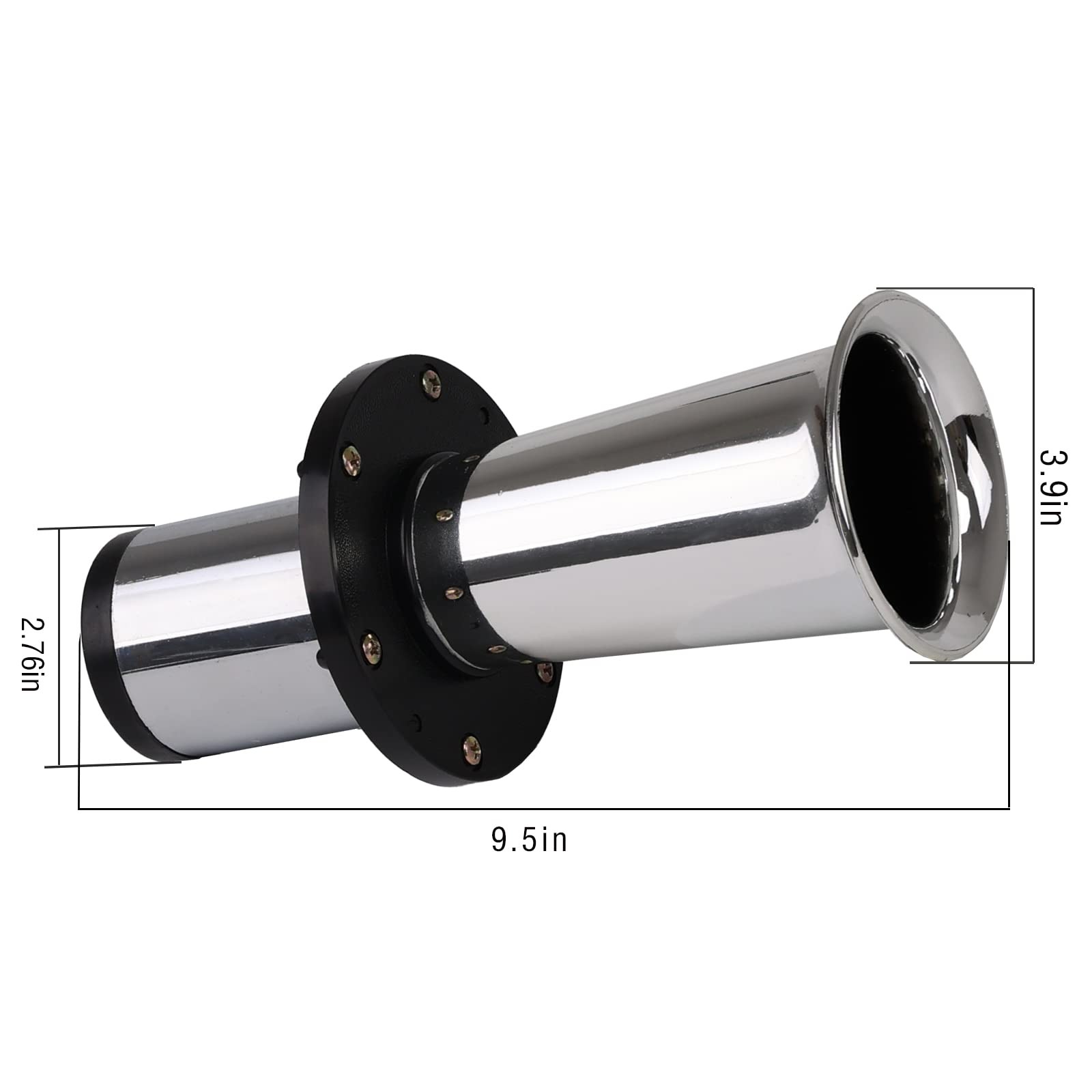 12v OOGA Horn Antique Classic Car Ahooga Old School Chrome Air Vintage Style