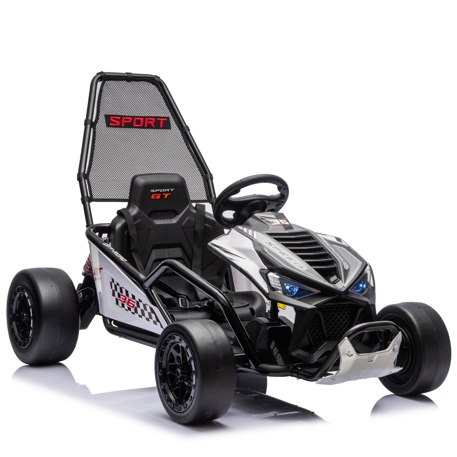 24V 400W 7Ah Sports Go Kart Kids Ride on Drift Car Toy EVA Tires Rear Suspension