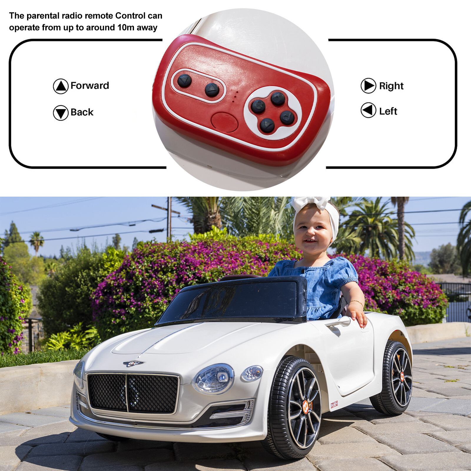 Bentley Licensed Kids Ride on Car Battery Powered Electric Toy Remote Control