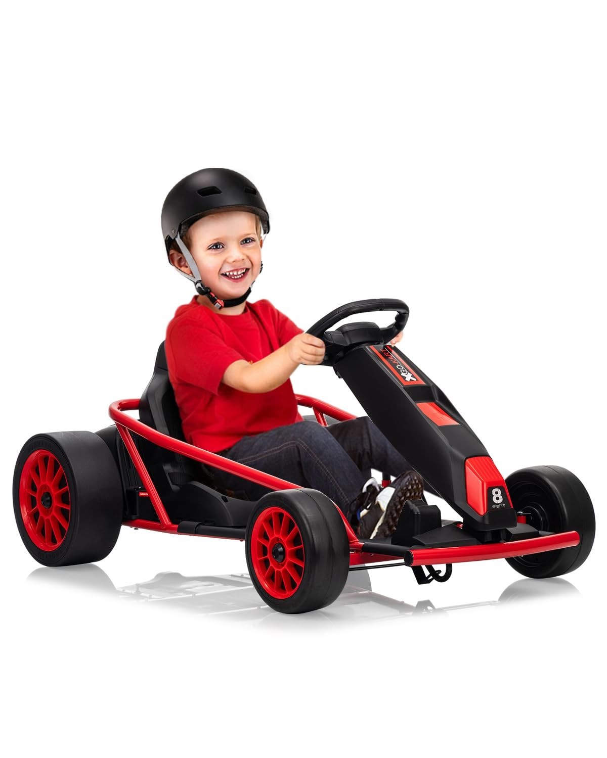24V Go Kart for Kids High Speed Drifting Outdoor Ride On Toy for Teens W/ Music
