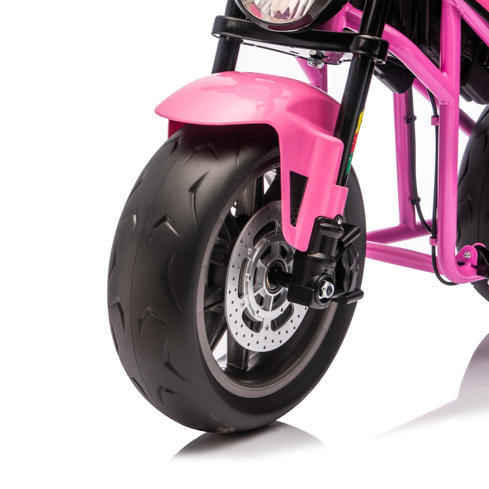 24V 300W Kids Ride On XL Electric Toy Muscle Motorcycle Hub Motor 14in EVA Wheel