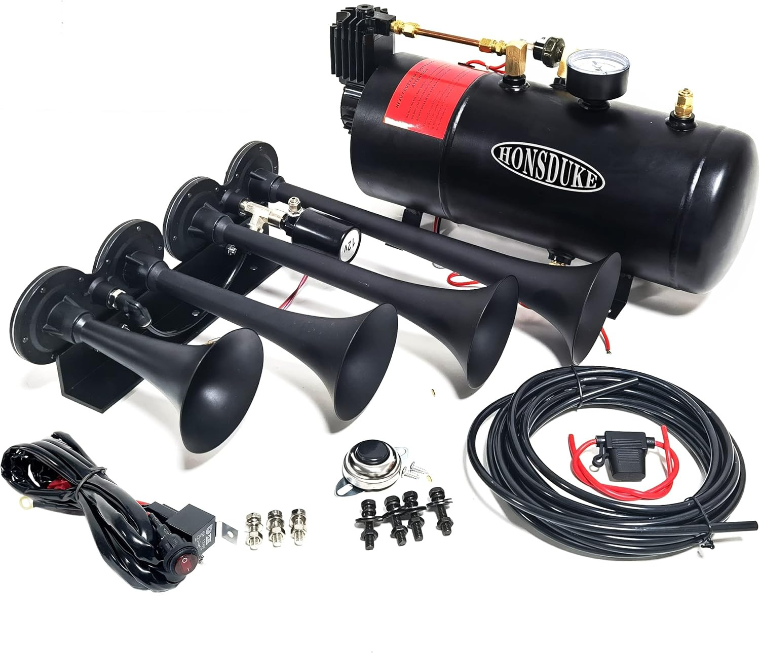 Super Loud 3L Train Horn Kit for Trucks & Cars – Complete 150Psi System
