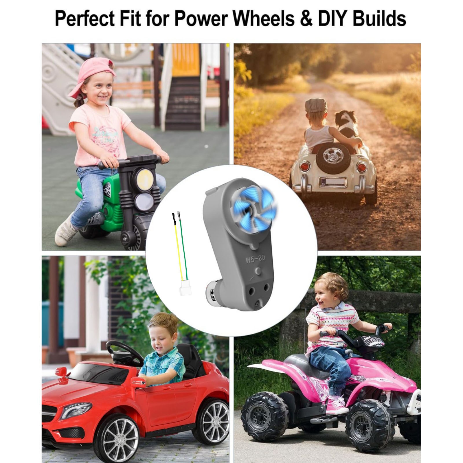 Good Quality RS775 High-Speed Motor Gearbox 24V For Power Wheels Electric Cars